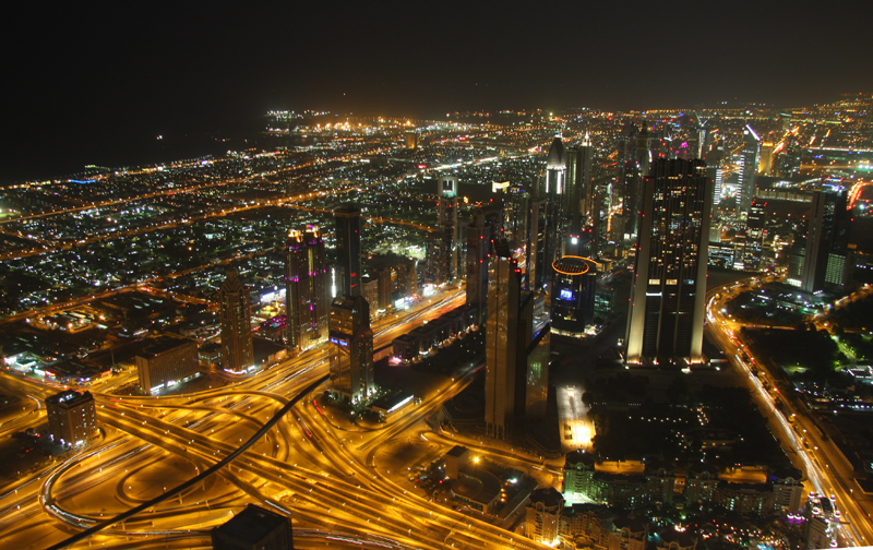 Dubai Downtown by Night
