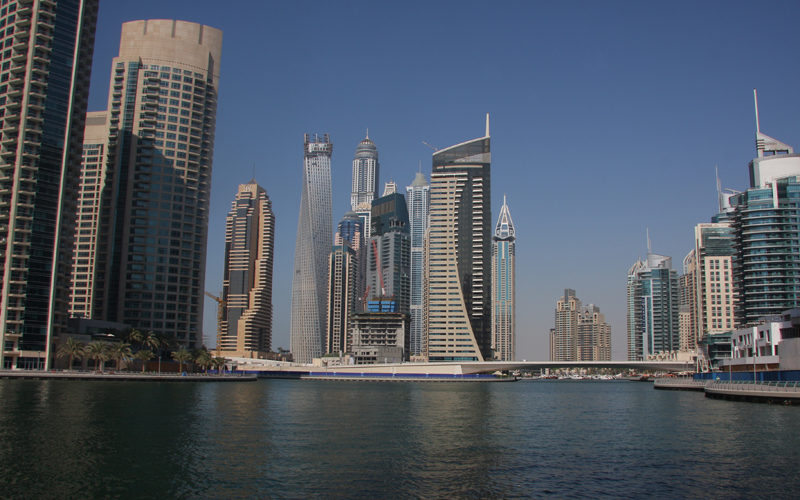 In der Dubai Marina
