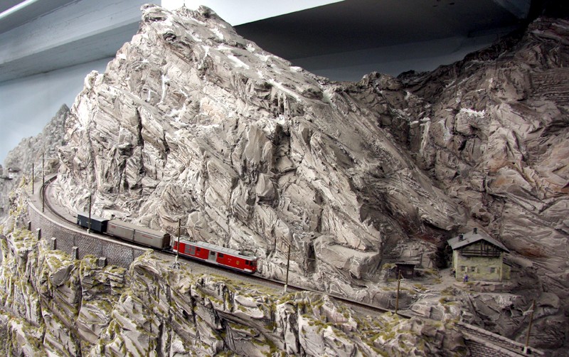 Bergbahn in den Alpen
