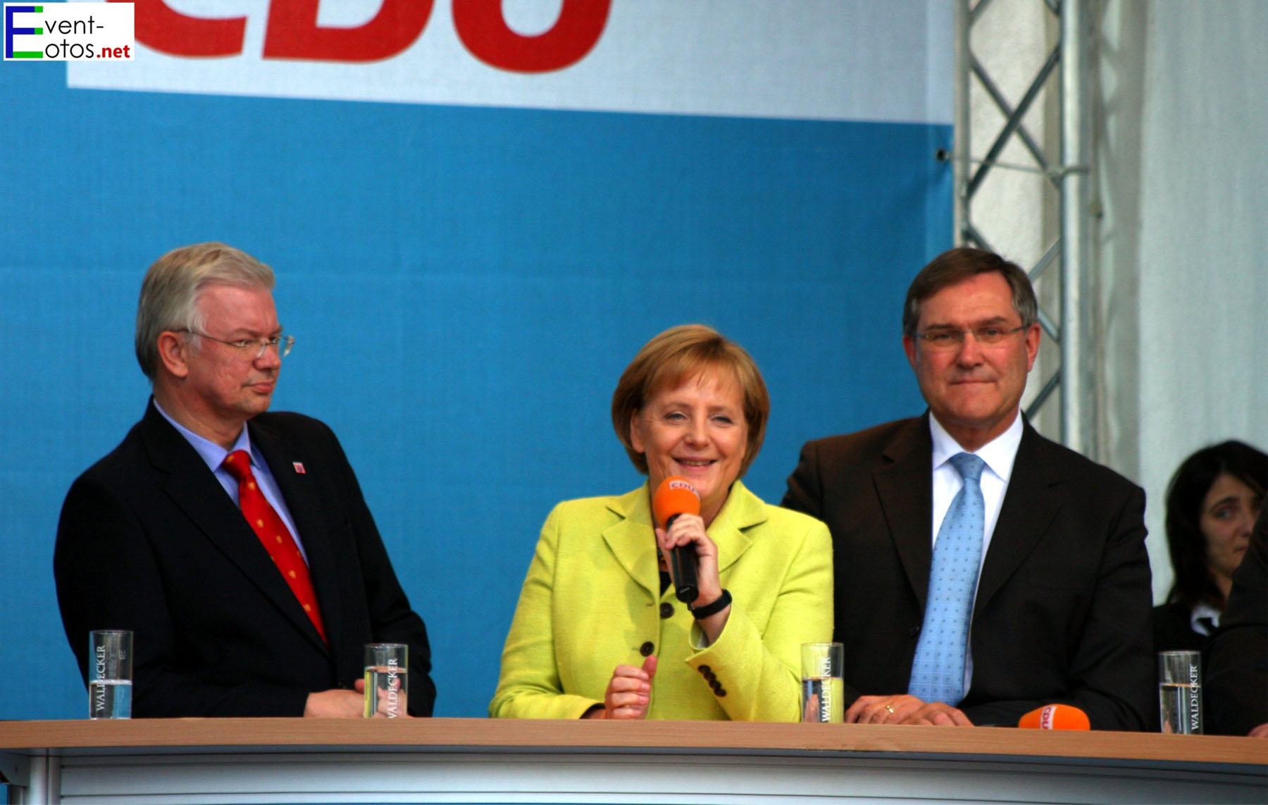 Roland Koch, Angela Merkel, Franz Josef Jung

